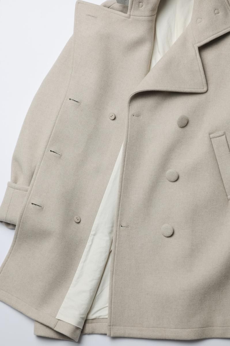 試着irojikakeイロジカケPLANET-FRIENDLY OVERCOAT PLANET-FRIENDLY OVER COAT（BEIGE）【recycle♻】 - irojikake