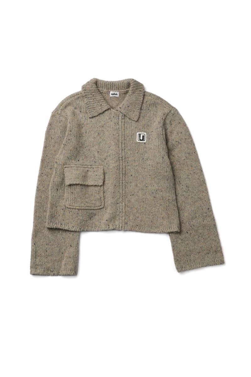 POCKET KNIT JACKETBEIGE