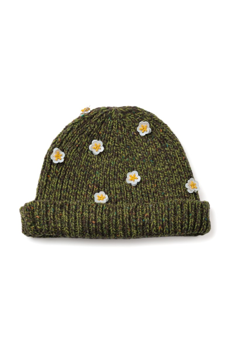 FLOWER BEANIE♲GREEN