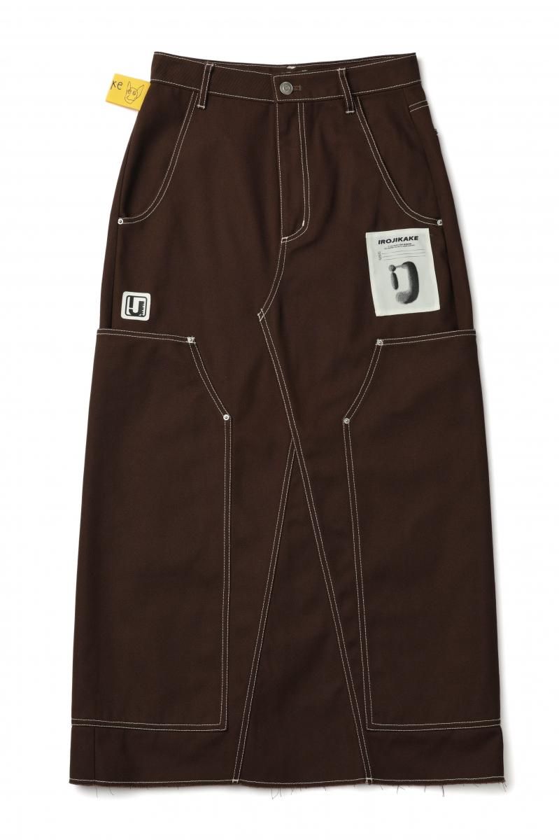 PAINTER SKIRTBROWN