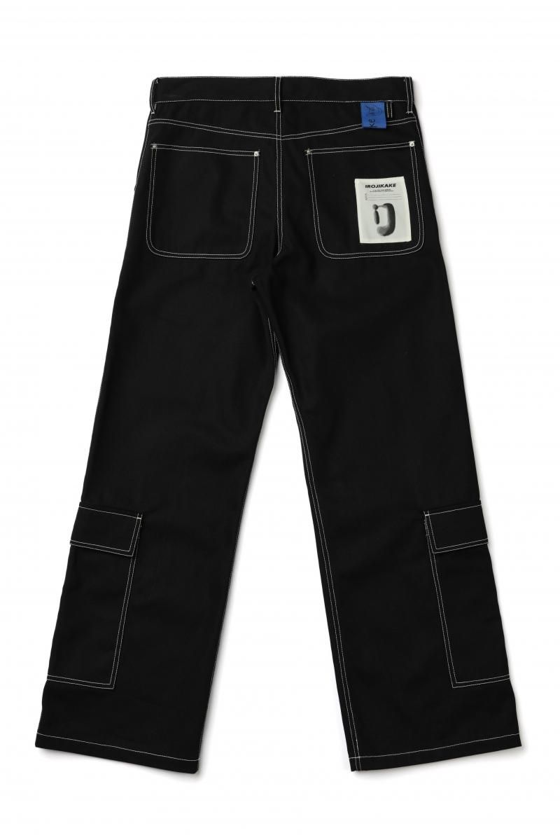 PAINTER PANTS（BLACK） - irojikake - online store