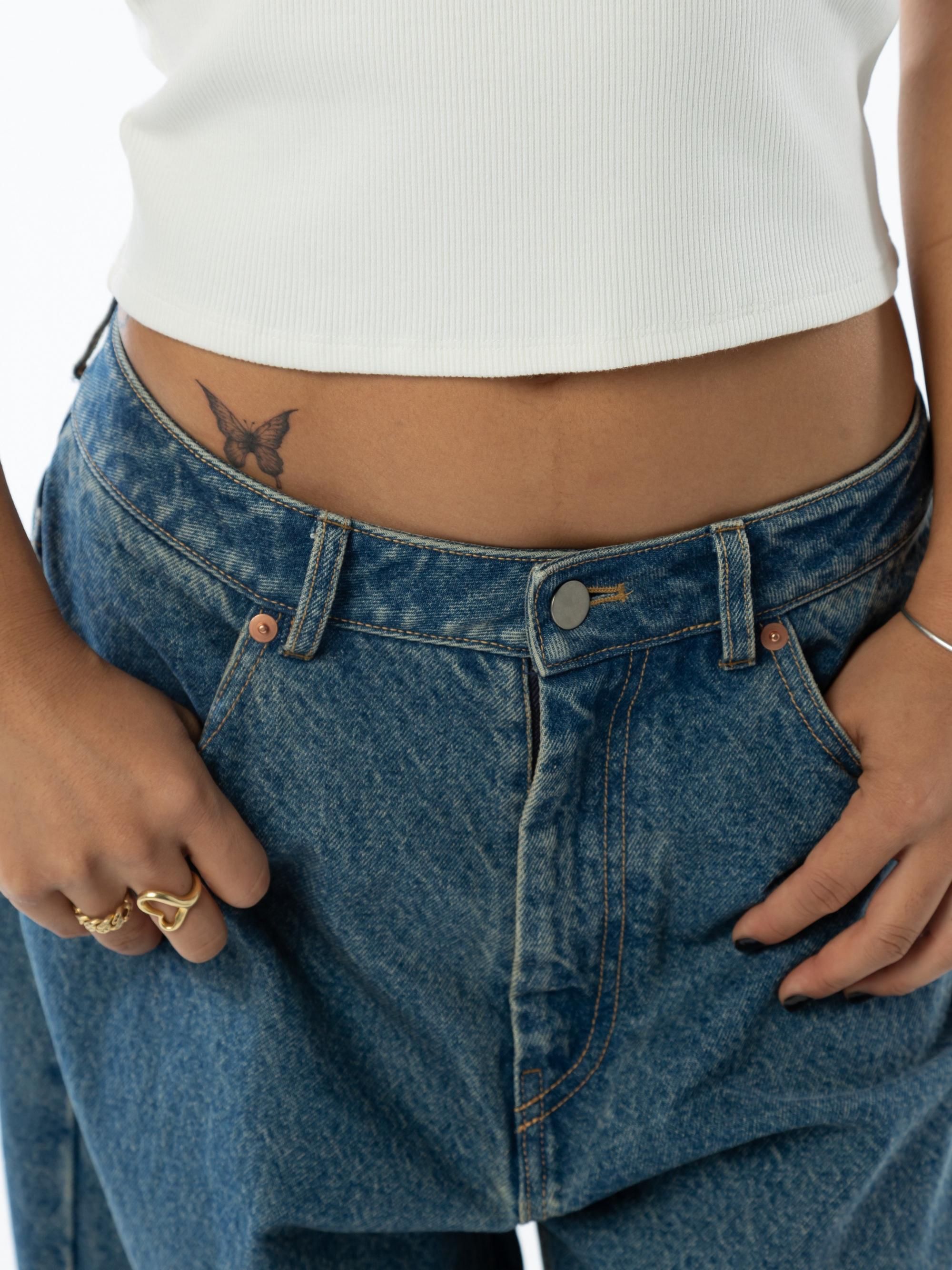 Sagging Denim（INDIGO BLUE） - irojikake - online store