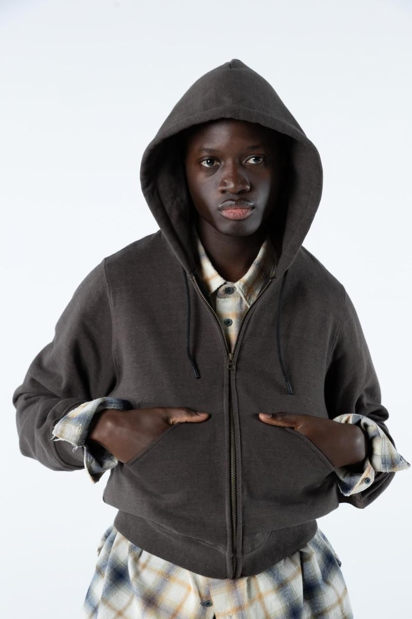ECO SWEAT HOODIE♲BROWN