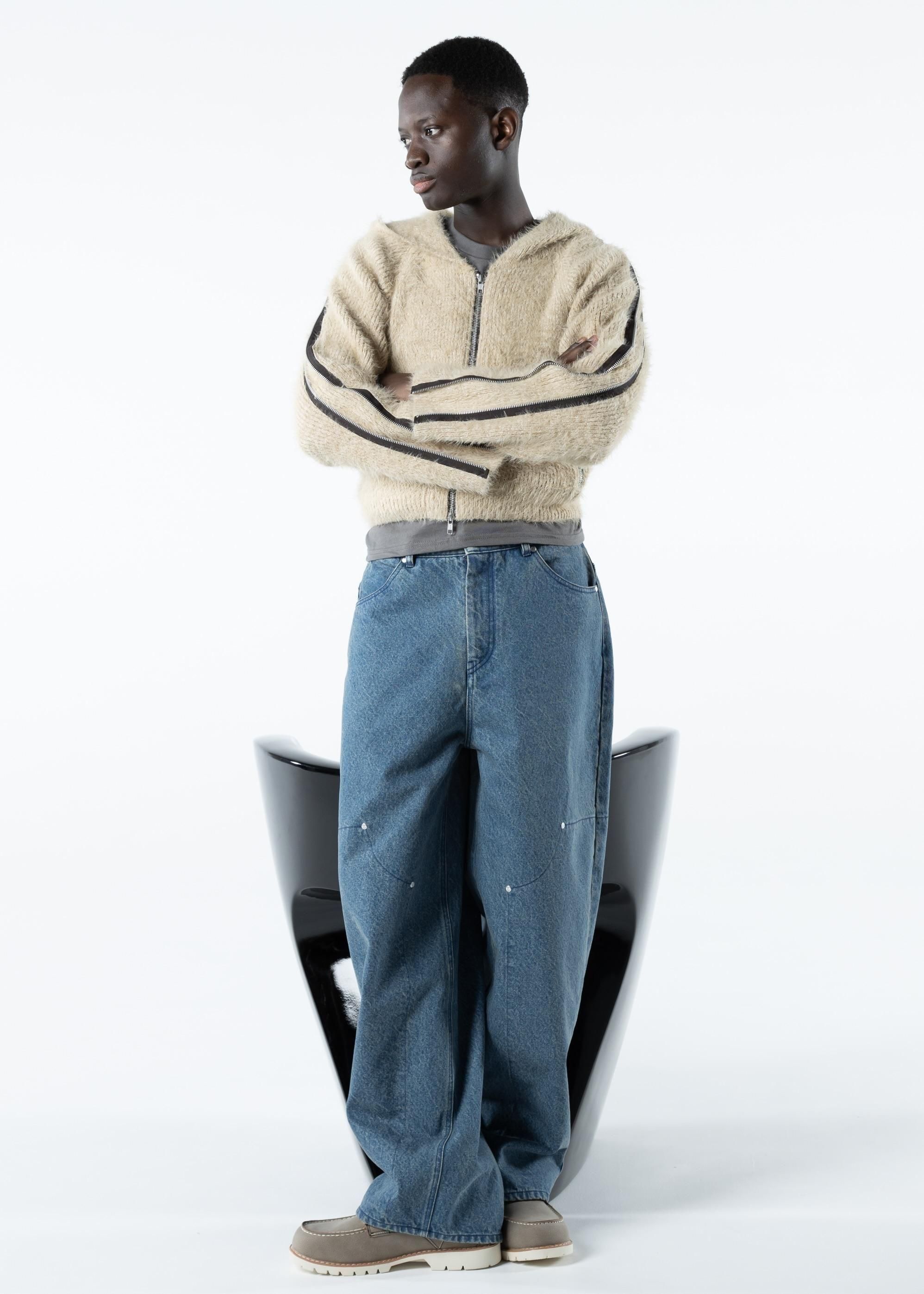 REVERSIBLE DENIM PANTS（BLUE） - irojikake - online store