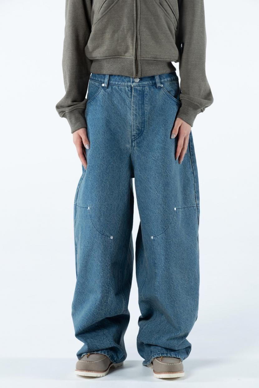 REVERSIBLE DENIM PANTSBLUE