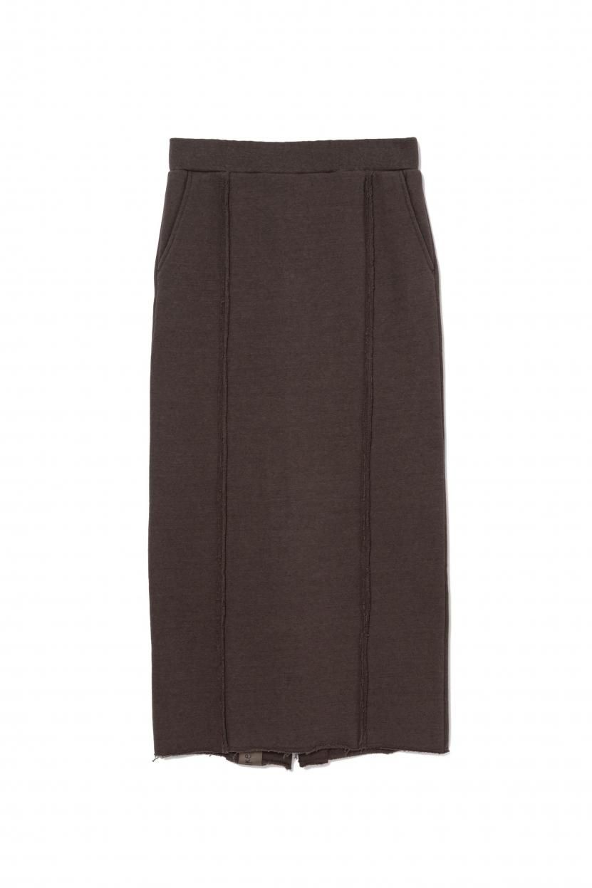 ECO SWEAT SKIRT♲BROWN
