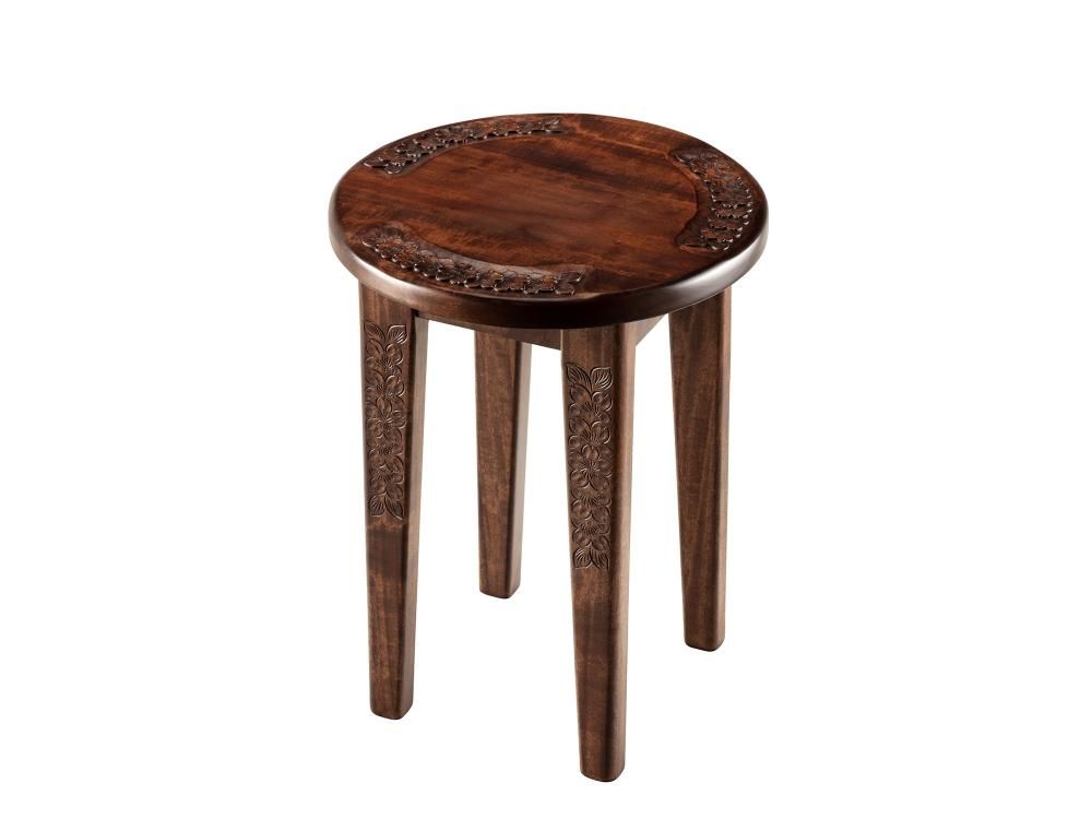 【和製ビンテージ】軽井沢彫　スツール　ちょっとした飾り台に♪ 和製ビンテージ】軽井沢彫 スツール ちょっとした飾り台に