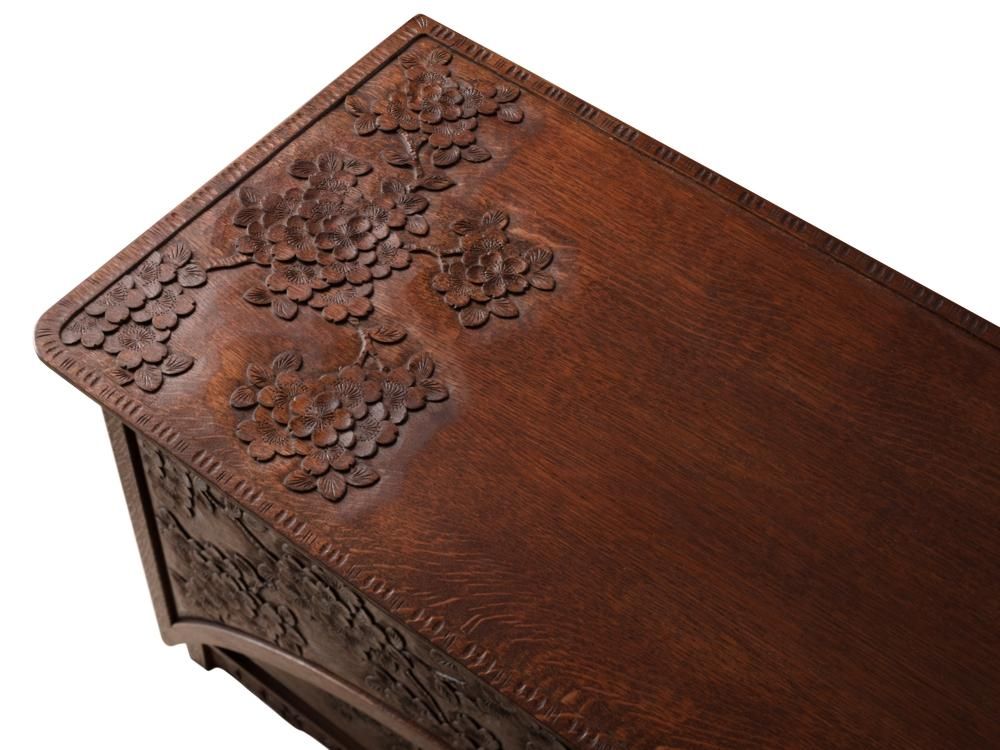 テレビ台 モダン 桜 - 一彫堂 軽井沢彫家具工房 オンラインショップ