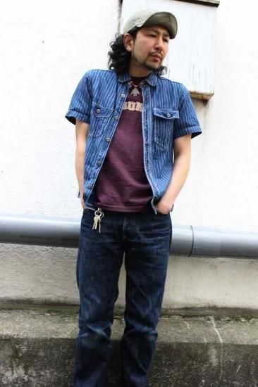 EIGHT-G（エイトジー） 半袖シャツ 8SS-19 ウォバッシュ