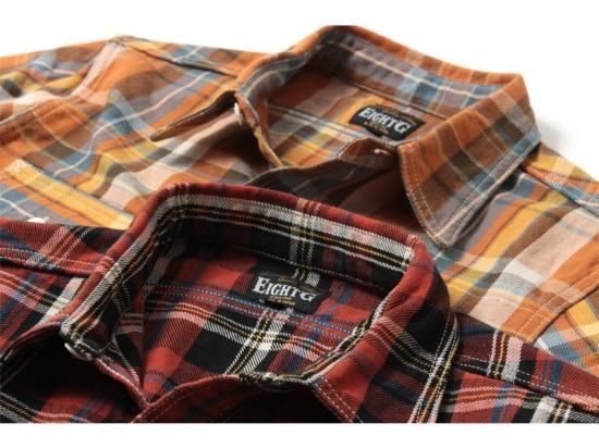 EIGHT-G(エイトジー) 長袖シャツ 8LS-57 10oz HEAVY FLANNEL EIGHT-G(エイトジー) 長袖シャツ 8LS-57 10oz HEAVY FLANNEL