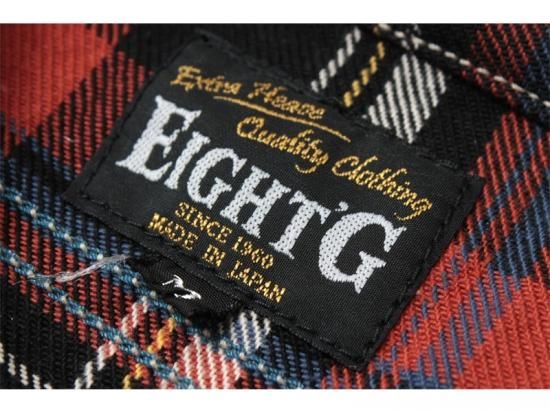 EIGHT-G(エイトジー) 長袖シャツ 8LS-57 10oz HEAVY FLANNEL EIGHT-G(エイトジー) 長袖シャツ 8LS-57 10oz HEAVY FLANNEL