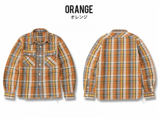 EIGHT-G(エイトジー) 長袖シャツ 8LS-57 10oz HEAVY FLANNEL EIGHT-G(エイトジー) 長袖シャツ 8LS-57 10oz HEAVY FLANNEL