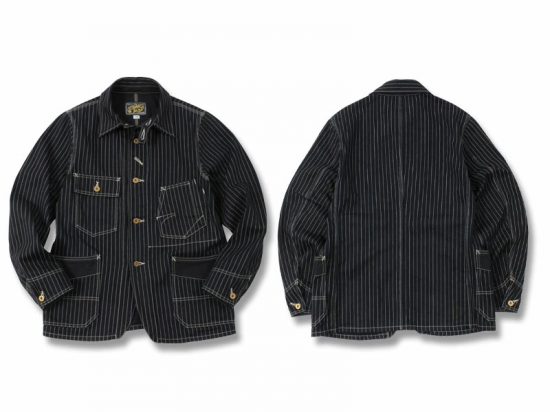EIGHT-G(エイトジー) カバーオール 8JK-19 13oz WABASH STRIPE WORK