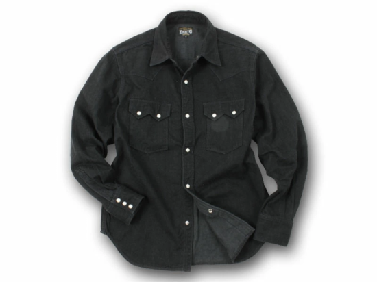 EIGHT-G(エイトジー) 長袖シャツ 8LS-31 11oz BLACK DENIM EIGHT-G(エイトジー) 長袖シャツ 8LS-31 11oz BLACK DENIM
