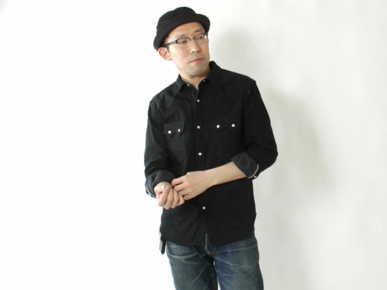 EIGHT-G(エイトジー) 長袖シャツ 8LS-31 11oz BLACK DENIM EIGHT-G(エイトジー) 長袖シャツ 8LS-31 11oz BLACK DENIM