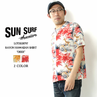 SUN SURF(󥵡) ϥ SS38797 DEER HAWAIIAN SHIRT ϥ磻󥷥  