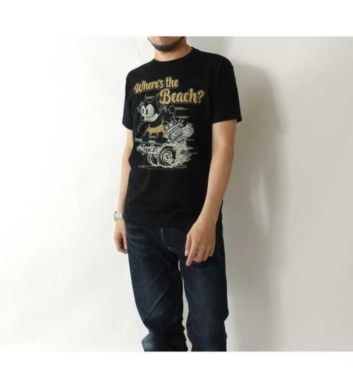 新品未使用 トイズマッコイ 半袖Tシャツ フェリックス ￼黒￼系 XL ￼￼ TOYS McCOY トイズマッコイ フィリックス Tシャツ Toys McCoy