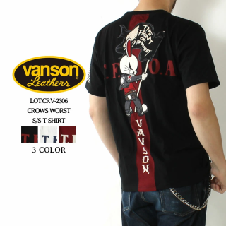 VANSON(Х󥽥) ȾµT CRV-2306   WORST CROWS   ǥӥå 繡