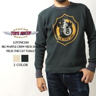 TOYS McCOY(ȥޥå) ĹµT TMC2359 FELIX THE CAT 8 BALL եå BIG WAFFLE CREW NECK SHIRT ӥååե