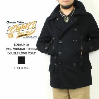 EIGHT-Gʥȥ  8JK-23 19oz ǥ˥ P ֥֥쥹 󥰥 ߥåɥʥȥǥ˥ DOUBLE LONG COAT
