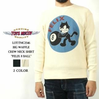 TOYS McCOY(ȥޥå) ĹµT TMC2546 FELIX THE CAT FELIX 8 BALL եå BIG WAFFLE CREW NECK SHIRT