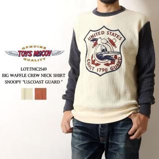 TOYS McCOY(ȥޥå) ĹµT TMC2549 SNOOPY U.S.COAST GUARD ̡ԡ BIG WAFFLE CREW NECK SHIRT