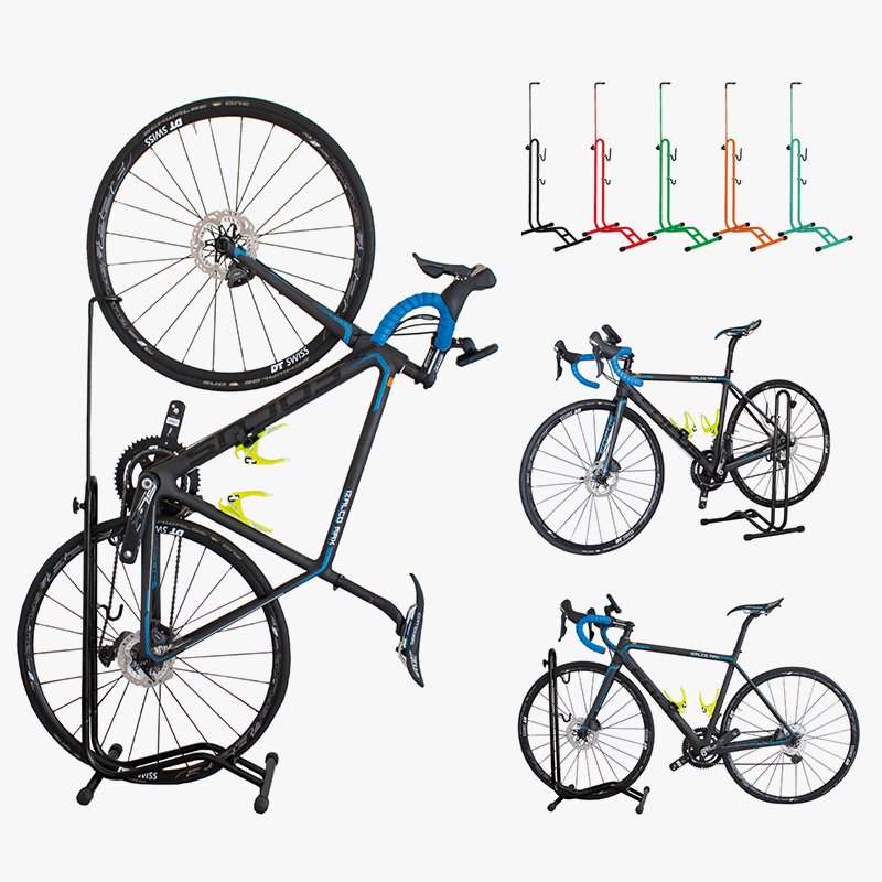 GORIX ゴリックス 自転車スタンド 3タイプの置き方できる メンテナンス簡易スタンド ホイール＆ステースタンド タテヨコ置き GX-013D