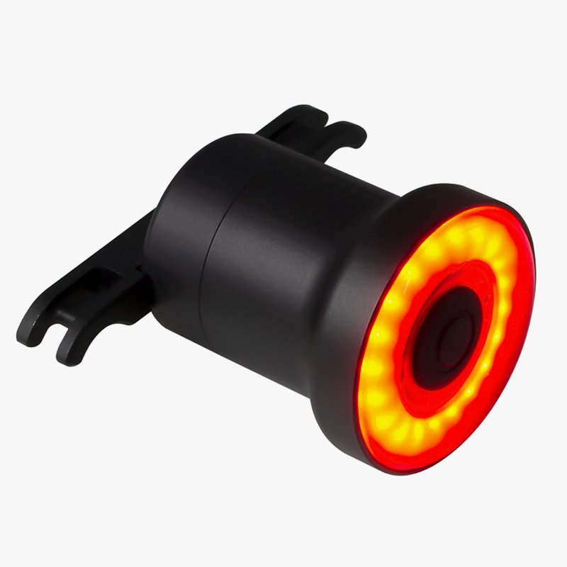 自転車用テールライト 自動点灯/ブレーキ点灯搭載 USB充電式でサドル下に設置するライト(TL100)