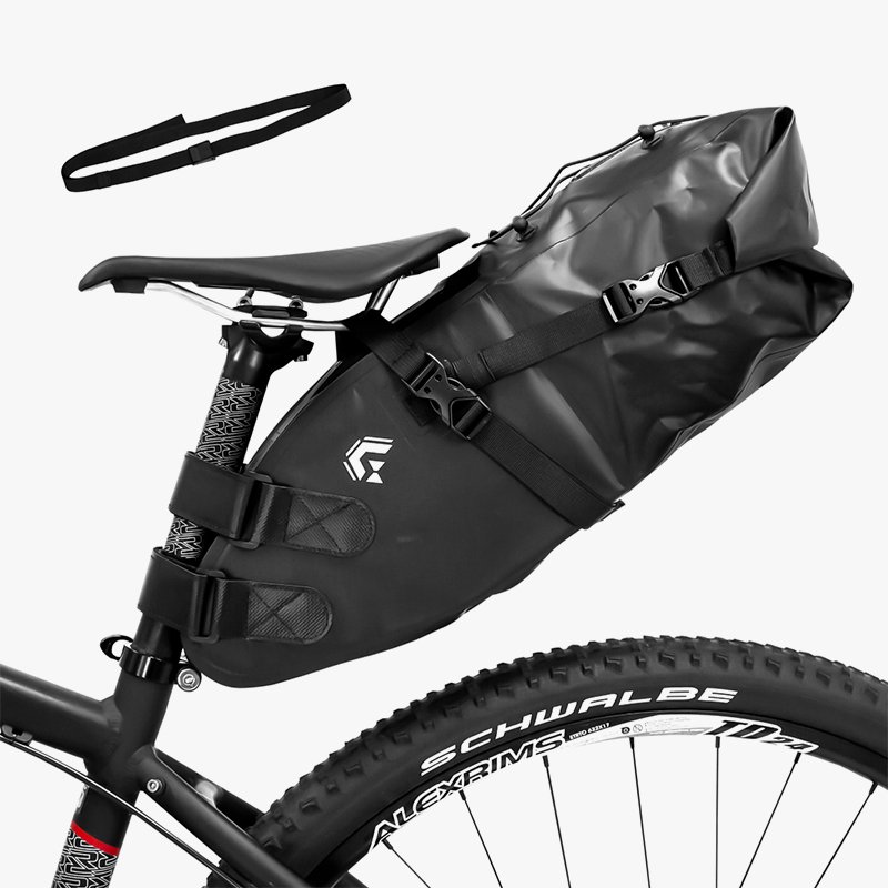 サドルバッグ 大容量 自転車 防水 (GX-SB13) 10-13L 伸縮 高機能 ストラップ式 GORIX公式オンラインショップ本店