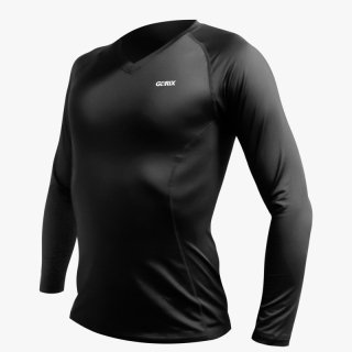暖かく動きやすいスポーツインナーシャツ 冬用  (GX-INA) 長袖 アンダーシャツ スパンデックス