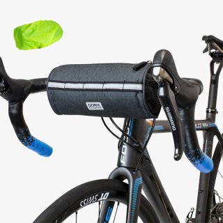 フロントバッグ 自転車 防水 レインカバー付き (GX-FBAR) おしゃれデザイン 1.95L 防水ファスナー