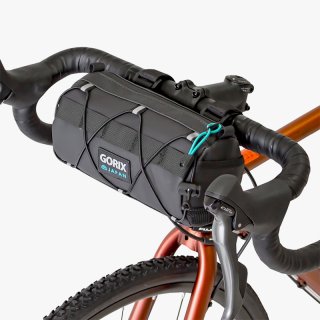 フロントバッグ 自転車 防水撥水 防水ジッパー ロードバイク 紐付きシリンダー おしゃれ (GX-AMIGO)