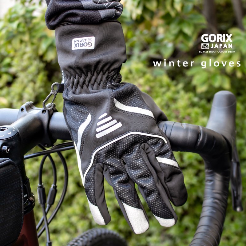 サイクリンググローブ バイク 自転車 防水防寒 スマホ対応 メンズ - 手袋