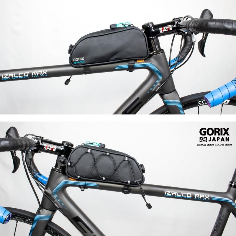 GORIX[ゴリックス] トップチューブバッグ 自転車 防水撥水