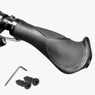 アルミ製ハンドルバー 黒 バーテープ付き ハンドルバー B222AAF 560mm φ25.4 (60mmUP) 小径車用
