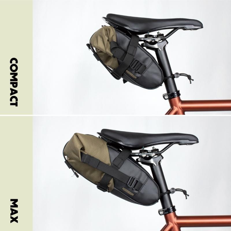 サドルバッグ ロール式 防水撥水 拡張型 3.5L 自転車 (DeviDoki サドルバッグ ロール式 防水撥水 拡張型 3.5L 自転車 (DeviDoki