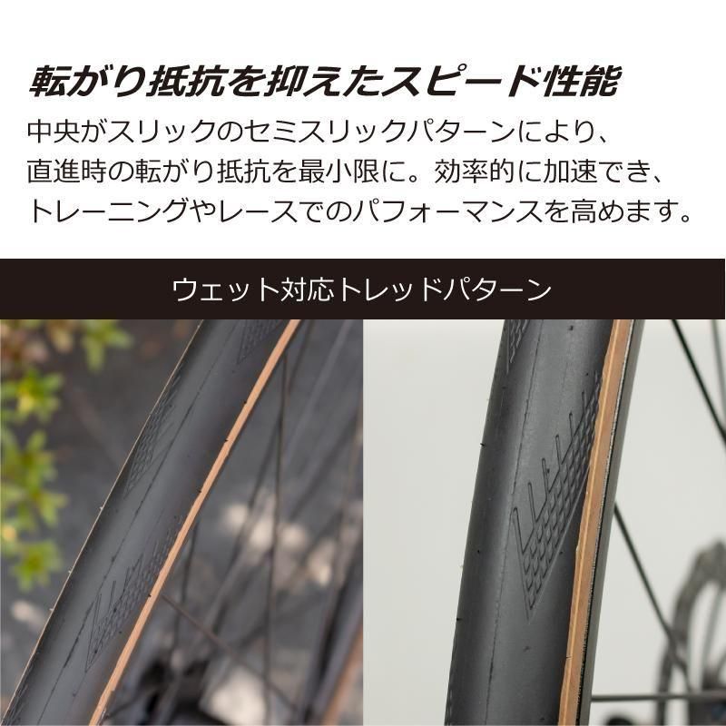 ダイヤモンドピーリング値下げ ロードバイクタイヤ | 700×28C スキンウォール - GORIX
