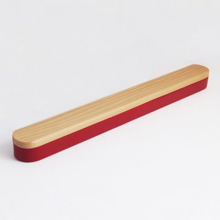 木製マグネット箸箱　朱