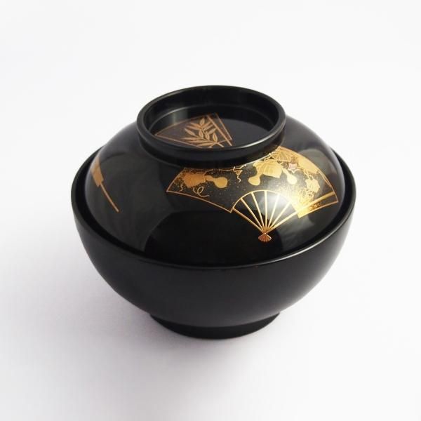 加賀蒔絵 扇面 煮物椀 - 【漆器の通販】漆器の能作｜1780年創業 金沢漆器 加賀蒔絵 輪島塗 山中塗