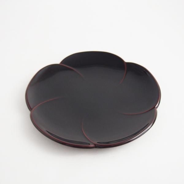 5寸 福梅銘々皿（溜） - 【漆器の通販】漆器の能作｜1780年創業 金沢