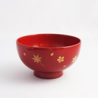 輪島塗 尺 小西啓介作 沈金飛花 丸盆 - 【漆器の通販】漆器の能