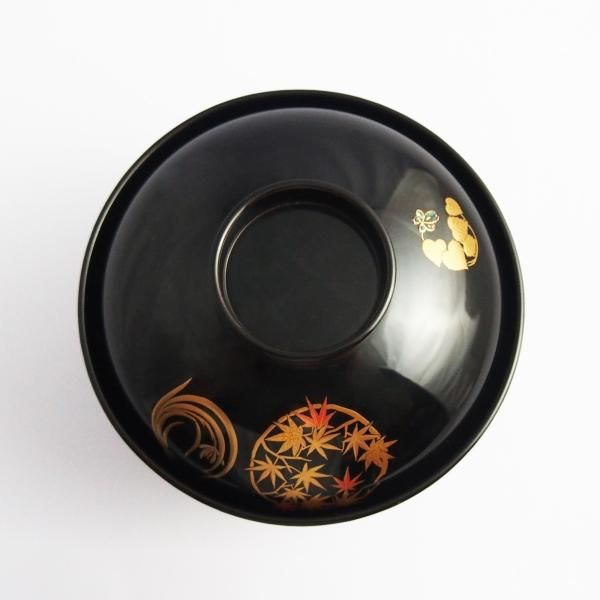 加賀蒔絵 姫華丸 吸物椀 - 【漆器の通販】漆器の能作|1780年 加賀蒔絵 姫華丸 吸物椀 - 【漆器の通販】漆器の能作|1780年