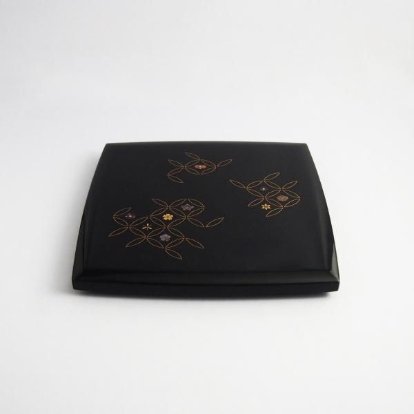 加賀蒔絵 6.5寸 華七宝 胴張 三段重 - 【漆器の通販】漆器の能作