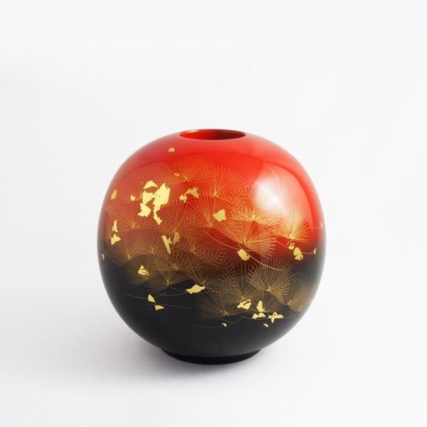 輪島塗 6寸 曙 華翔 丸花器 - 【漆器の通販】漆器の能作｜1780年創業