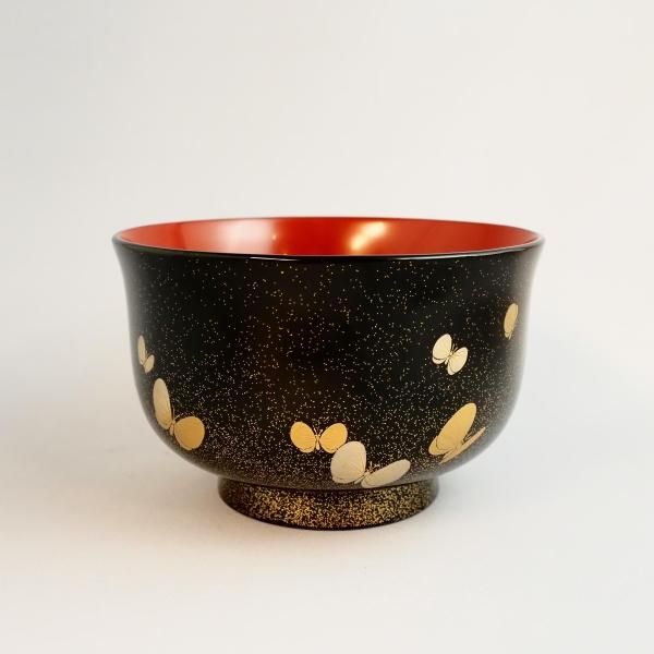輪島塗 蝶蒔絵 多用丼 - 【漆器の通販】漆器の能作|1780年創業 輪島塗 蝶蒔絵 多用丼 - 【漆器の通販】漆器の能作|1780年創業