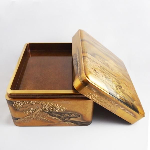輪島塗 桜山水蒔絵 文庫 - 【漆器の通販】漆器の能作|1780年 輪島塗 桜山水蒔絵 文庫 - 【漆器の通販】漆器の能作|1780年