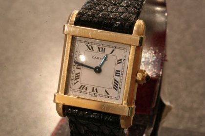 【ヴィンテージ腕時計 カルティエ】タンクシノワSM80年代レディース