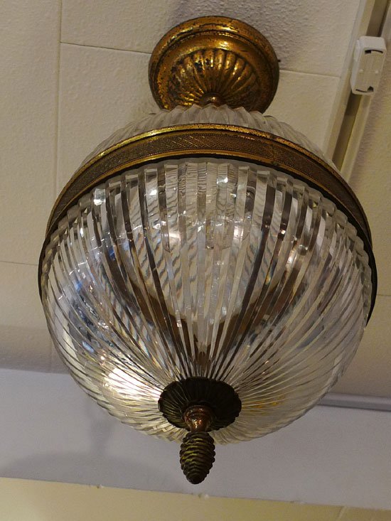 フランスアンティーク照明】ペンダントライト バカラクリスタル19世紀 
