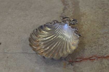 【フランスアンティーク雑貨】キャディースプーン貝型ルイ16世紀様式飾り