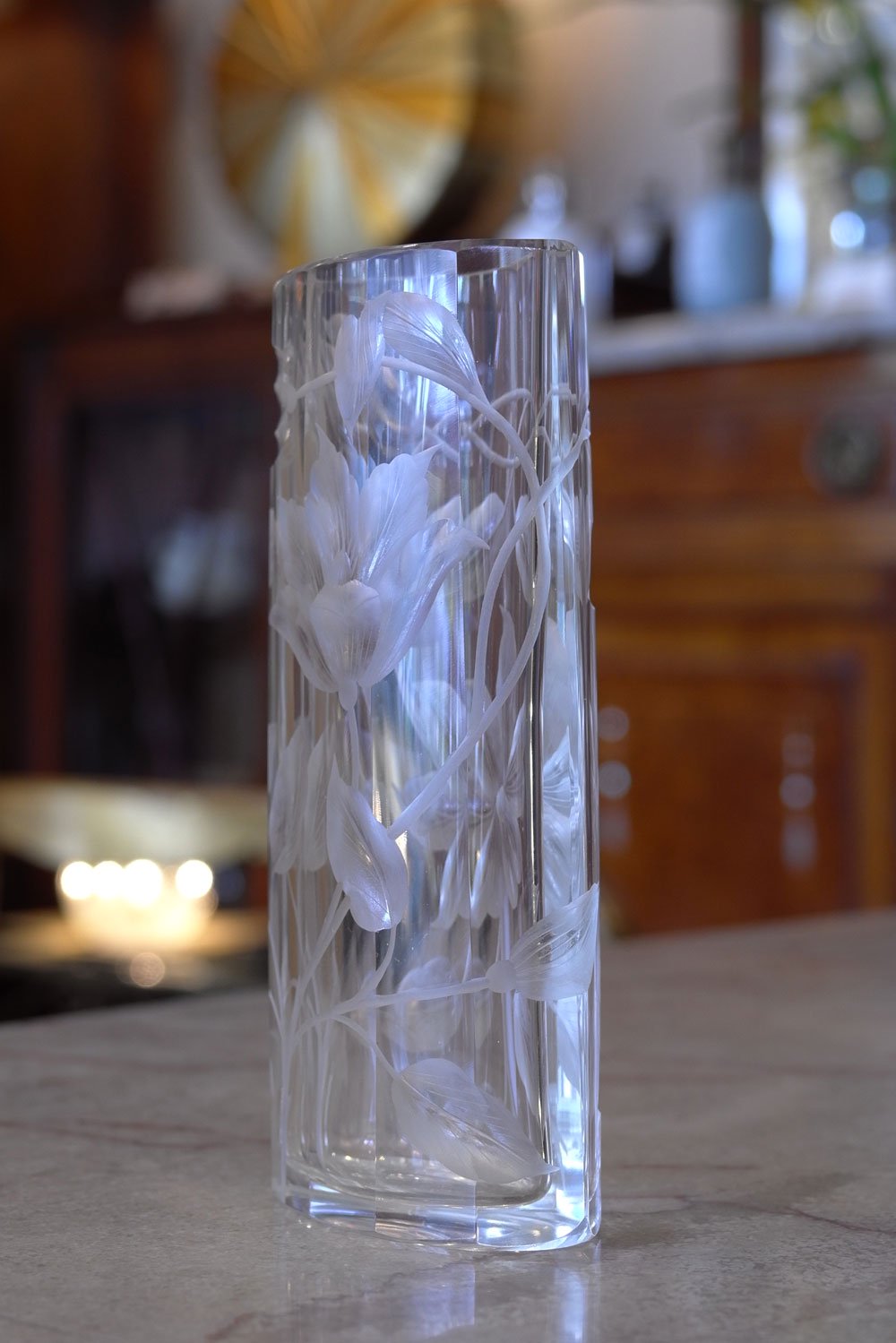 アール・ヌーヴォー ロココアンティークシルバー銀 花瓶フランス